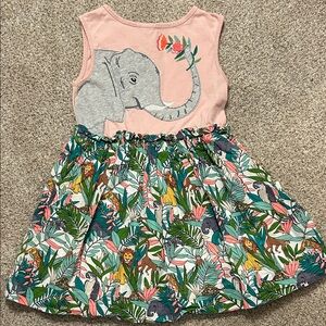 Mini Boden Elephant Dress Size 6/7